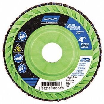 NORTON H5954 Fiber Disc 4 1/2 in Dia 7/8in Arbor, 23Z465