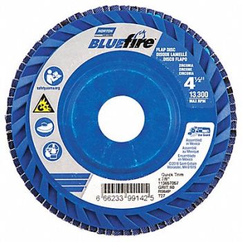NORTON H5956 Fiber Disc 4 1/2 in Dia 7/8in Arbor, 23Z471