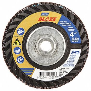 NORTON H5953 Fiber Disc 4 1/2 in Dia 5/8in Arbor, 23Z705