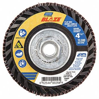 NORTON H5953 Fiber Disc 4 1/2 in Dia 5/8in Arbor, 23Z706