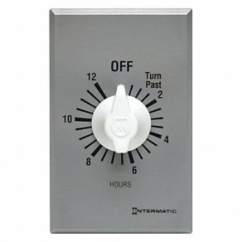 INTERMATIC Spring-Wound Timer 0 to 12 hr Timing, 242A94