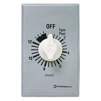 INTERMATIC Spring-Wound Timer 0 to 12 hr Timing, 242A95