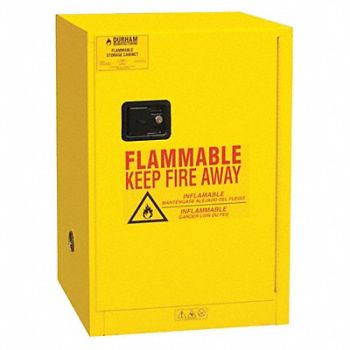 DURHAM MFG Flmmbl Sfty Cabinet Manual Door 12 gal., 244N80