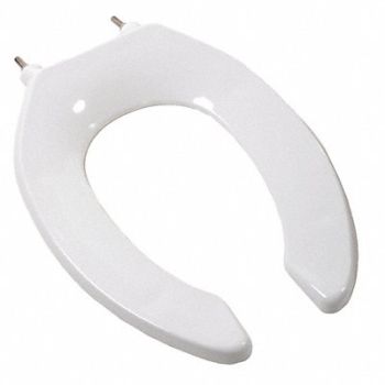 JONES STEPHENS Deluxe Plstc Seat Wht Chck Hinge Elngtd, 244P34