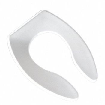 JONES STEPHENS Heavy Duty Commercial Seat Wht Elongated, 244P43