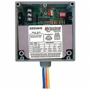 FUNCTIONAL DEVICES INC / RIB Time Dly Rly 20A SPDT 120VAC Dry Contact, 244X58