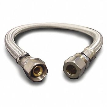 KISSLER CO. INC. Faucet Connector Stainless Steel 20, 244Z82