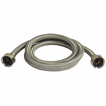 KISSLER CO. INC. Washing Machine Hose Stainless Steel 72, 244Z93