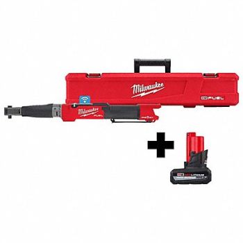 MILWAUKEE M12 3/8 Digital Torque Wrench + Battery, 385XL1