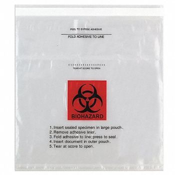 MEDEGEN MEDICAL PRODUCTS Specimen Transfer Bag 1.75 mil PK1000, 246A02
