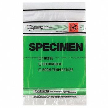 MEDEGEN MEDICAL PRODUCTS Specimen Transfer Bag 1.75 mil PK1000, 246A53