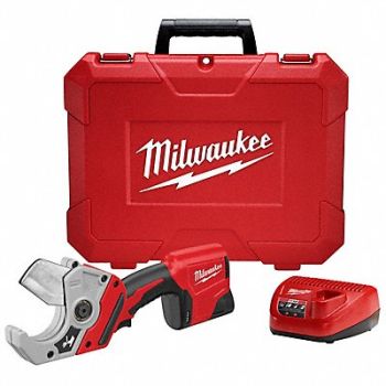 MILWAUKEE Cordless Pipe Cutter Kit 5 RPM 12V DC, 4PKV3