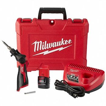 MILWAUKEE M12 5pc Crdles Solder Iron Kit, 408L74