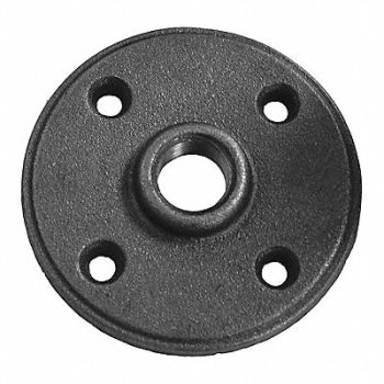 JONES STEPHENS Black Floor Flange 1/2 In, 248R94