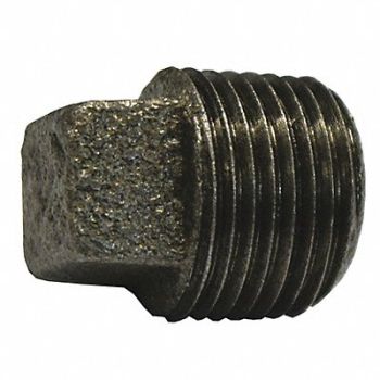 JONES STEPHENS Black Square Head Plug 1/2 In, 248R99