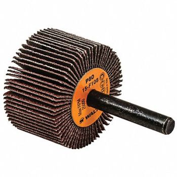 WALTER SURFACE TECHNOLOGIES Flap Wheel 1/4 Shaft 1.5 x1 80gr, 249K71