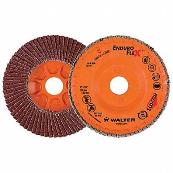 WALTER SURFACE TECHNOLOGIES Flap Disc T27 5 x7/8 40gr, 249M24