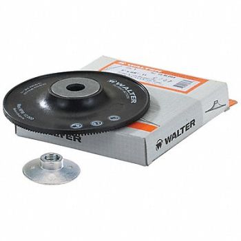WALTER SURFACE TECHNOLOGIES Turbo Backing Pad 5 X 5/8 -11 Black, 249R28