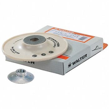 WALTER SURFACE TECHNOLOGIES Turbo Backing Pad 5 X 5/8 -11 White, 249R29
