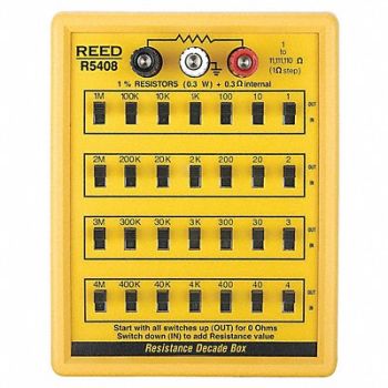REED INSTRUMENTS Resistance Decade Box 3 Binding Posts, 249Z62