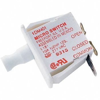 HONEYWELL Pnl Mt Switch 10A SPDT Finger Grip Plngr, 24A122