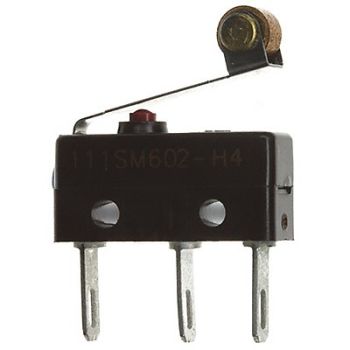 HONEYWELL Sub-Mini Snap Swch 5A SPDT Roller Lever, 24A160