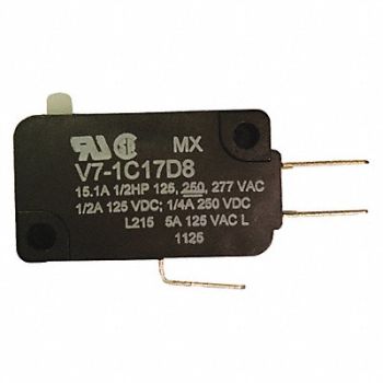 HONEYWELL Premium Mini Swch 15A SPDT Pin Plngr, 24A250