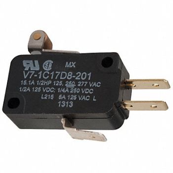 HONEYWELL Prmium Mini Swch 15A SPDT Shrt Rolr Levr, 24A254