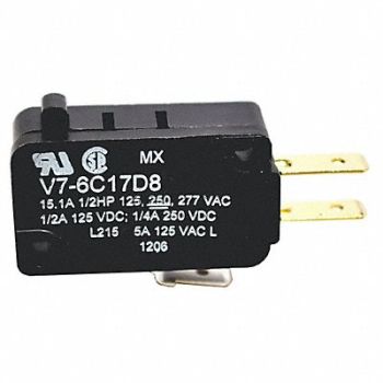 HONEYWELL Premium Mini Swch 15A SPDT Pin Plngr, 24A303