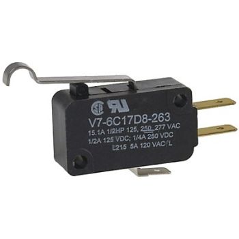 HONEYWELL Mini Swch 15A SPDT Simultd Roller Lever, 24A308