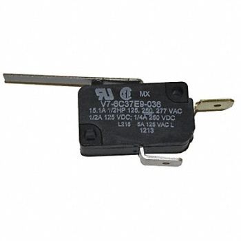 HONEYWELL Premium Mini Swch 15A SPNC Lng Strt Levr, 24A310