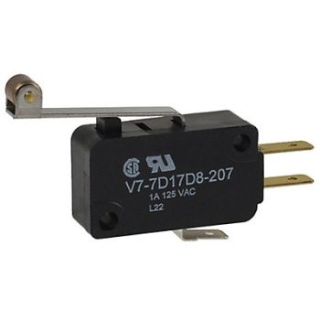 HONEYWELL Premium Mini Swch 1A SPDT Lng Rollr Levr, 24A316