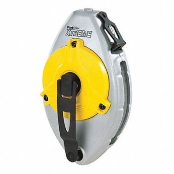 STANLEY Chalk Line Reel 100 ft Alum w/o Chalk, 24A362