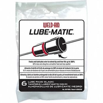 WELD AID Wire Feeder Lubricant Pads PK6, 24A428
