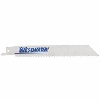 WESTWARD Reciprocating Saw Blade TPI 8/12 PK5, 24A565