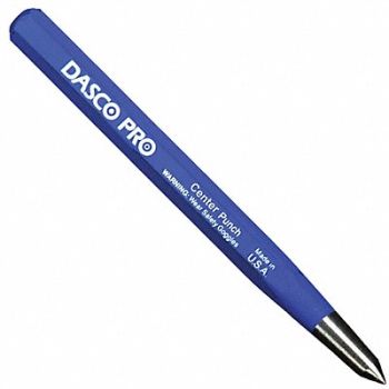 DASCO PRO Center Punch 1/2 x 5-1/2 In Carbon Steel, 24A890