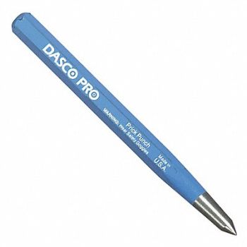DASCO PRO Prick Punch 3/8 x 5 In Carbon Steel, 24A893