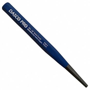 DASCO PRO Solid Punch 1/8 x 5 In Carbon Steel, 24A897