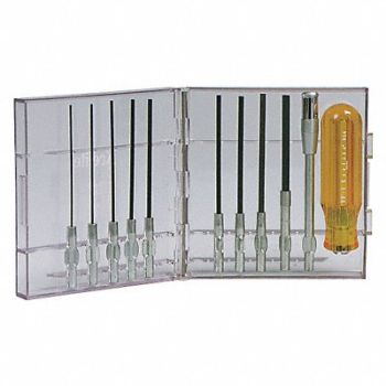 XCELITE Precision Screwdriver Set Hex 11 pcs., 24AC79