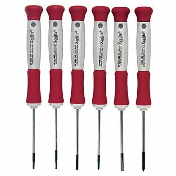 XCELITE Precision Screwdriver Set Sl/Ph 6 pcs., 24AC87