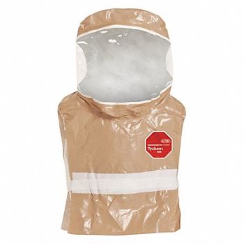 DUPONT Disposable Hood Tan Universal PK6, 24AE91
