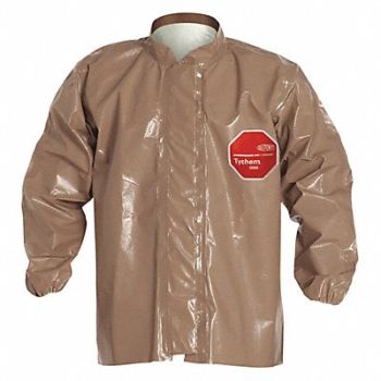 DUPONT Disp Jacket Polypropylene Tan XL PK6, 24AF02