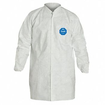 DUPONT Disposable Frock S White PK30, 29EZ03