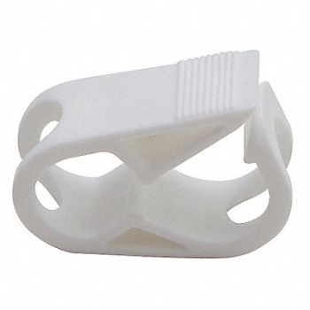 DYNALON Clamp PP White PK100, 24AM85
