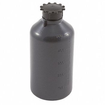 DYNALON Bottle 500mL Plastic Narrow PK25, 24AM94