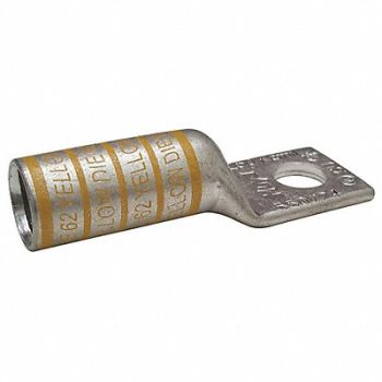 GRAINGER APPROVED OneHoleLugCmprsnConn Long Yellow 62, 24C332