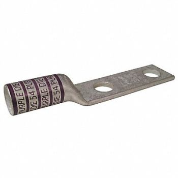 GRAINGER APPROVED TwoHoleLugCmprsnConn Long Purple 54, 24C384