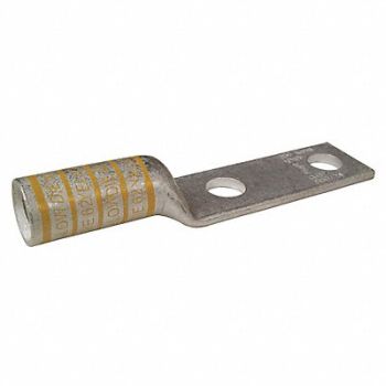 GRAINGER APPROVED TwoHoleLugCmprsnConn Long Yellow 62, 24C397