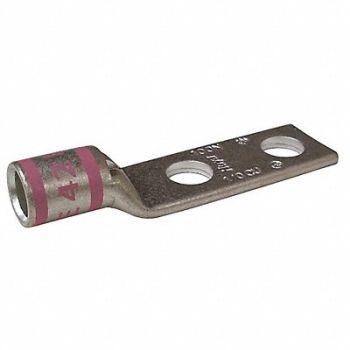 GRAINGER APPROVED TwoHoleLugCmprsnConn Short Pink 42, 24C444