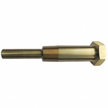 GRAINGER APPROVED Industrial Thermowell Lagging Brass, 24C487